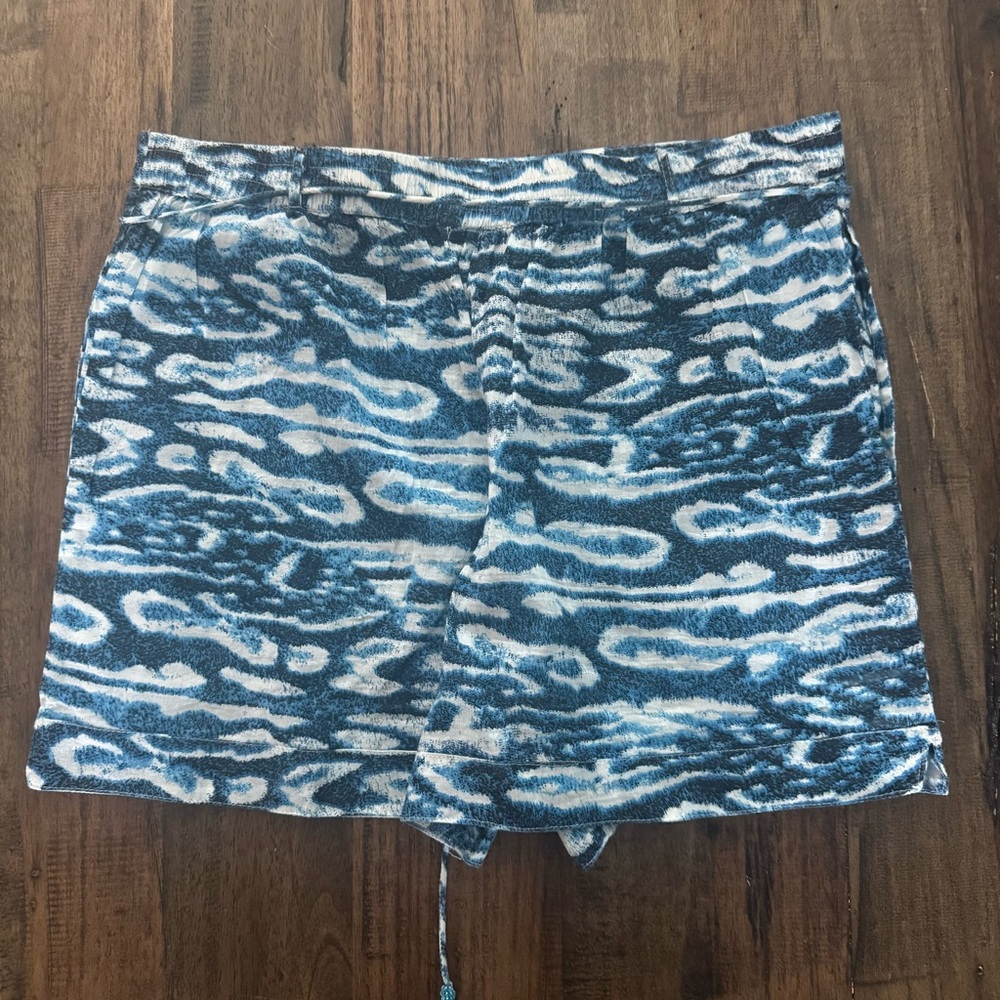 Samson Blue Patterned lightweight pull on shorts Large - Picture 15 of 16